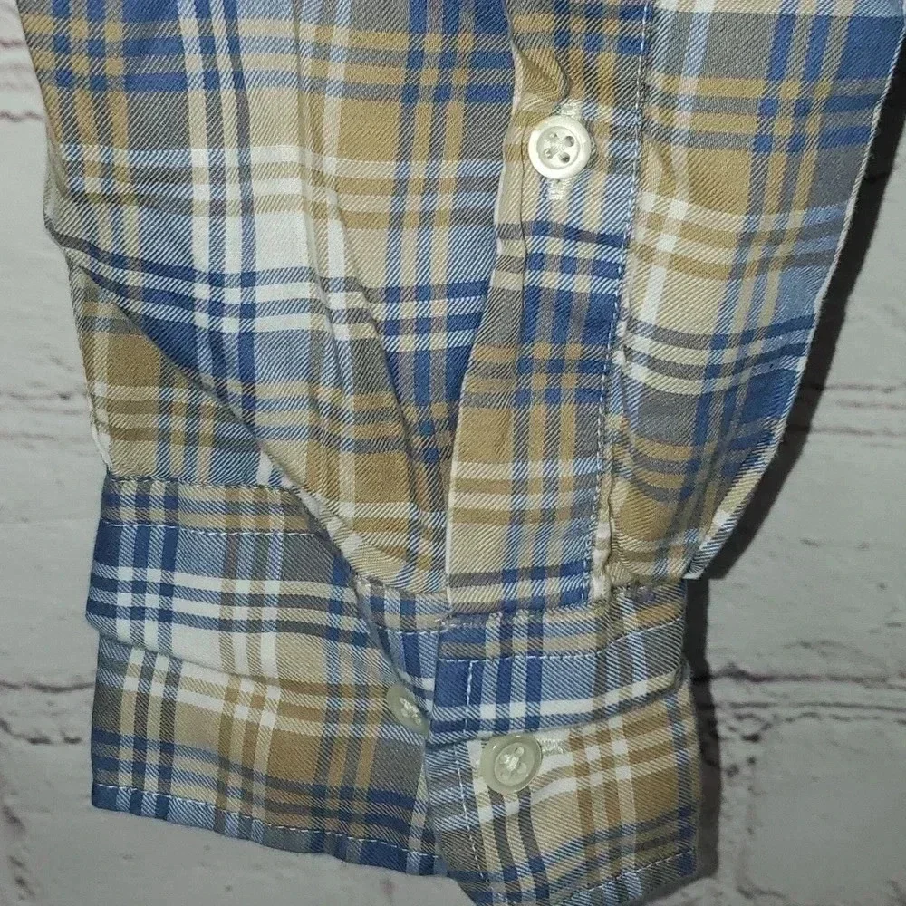 Peter Millar Crown Shirt Plaid Mount Pearl Men's Size XXL - Picture 8 of 12